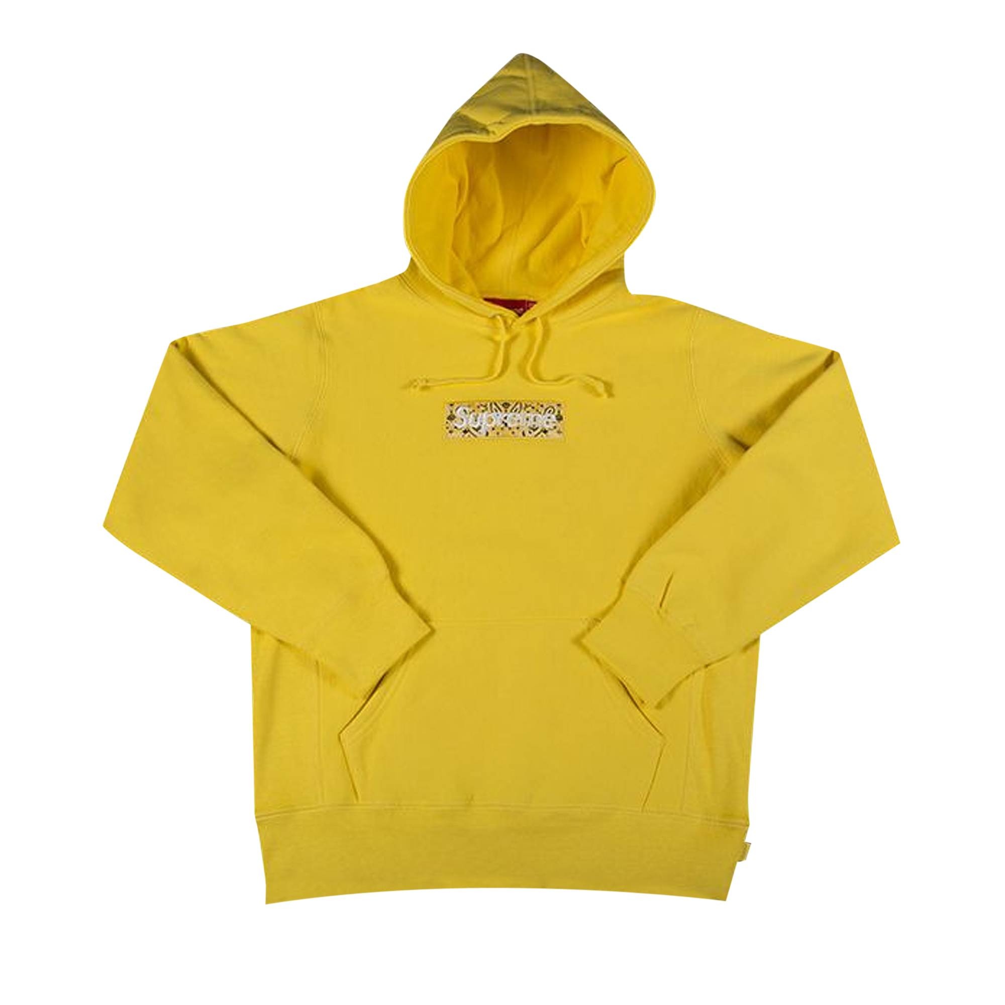 Supreme Bandana Box Logo Hooded Sweatshirt 'Yellow' - 1