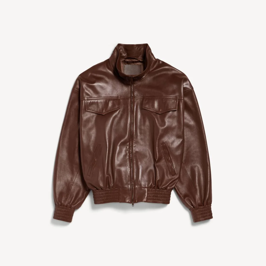 Men's High Collar Bomber in Castor - 1
