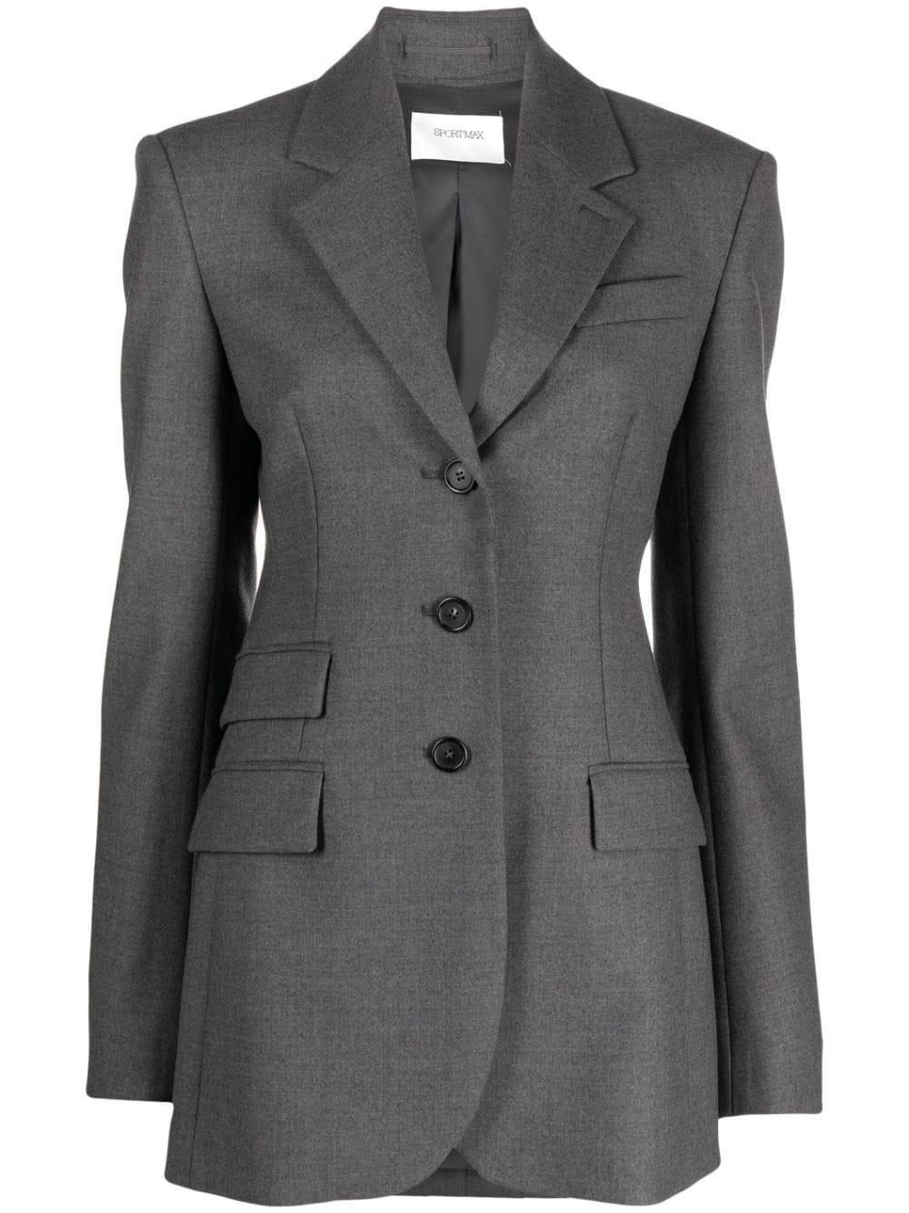 single-breasted tailored blazer - 1