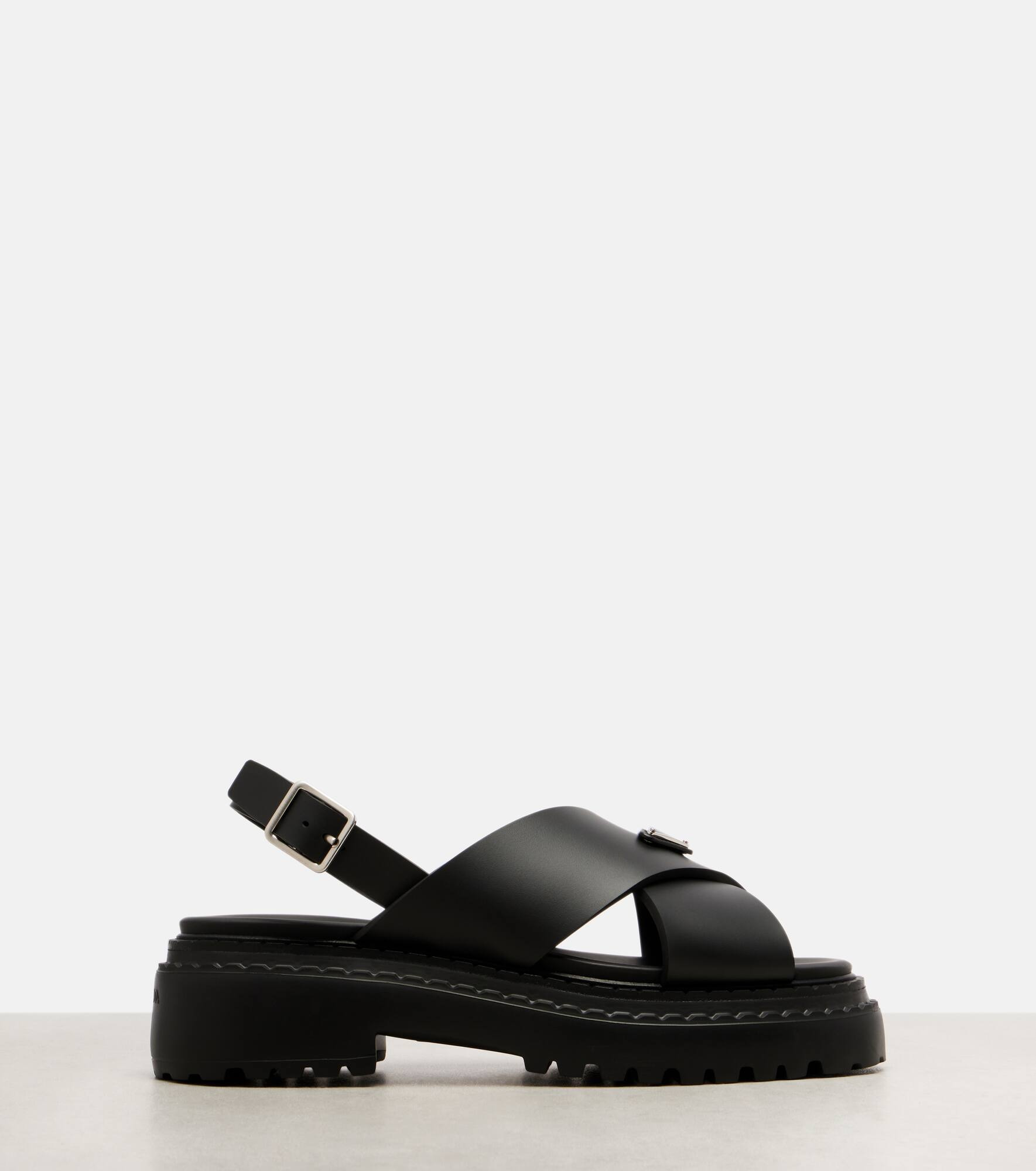 Logo rubber platform sandals - 4