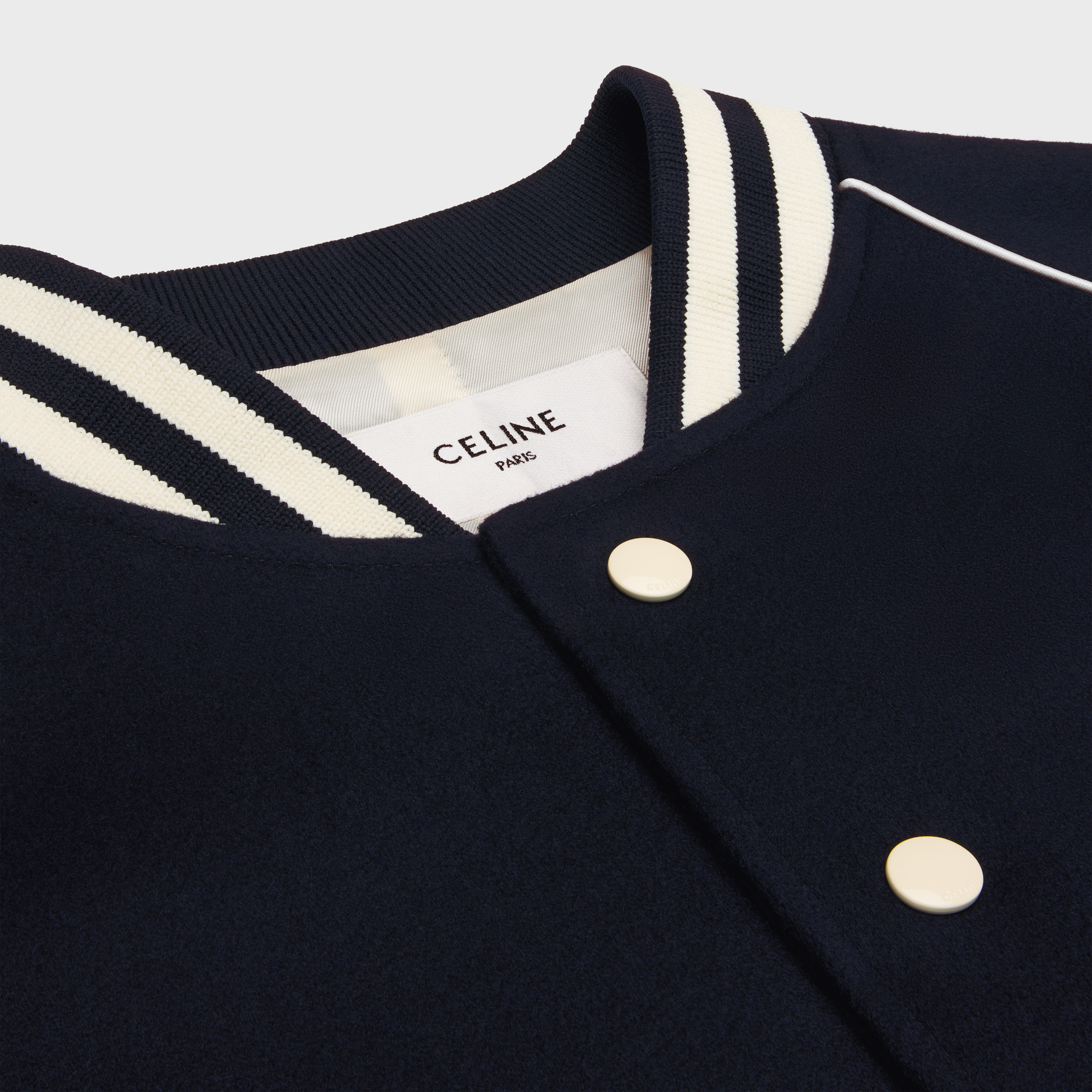triomphe teddy jacket in wool cloth - 3