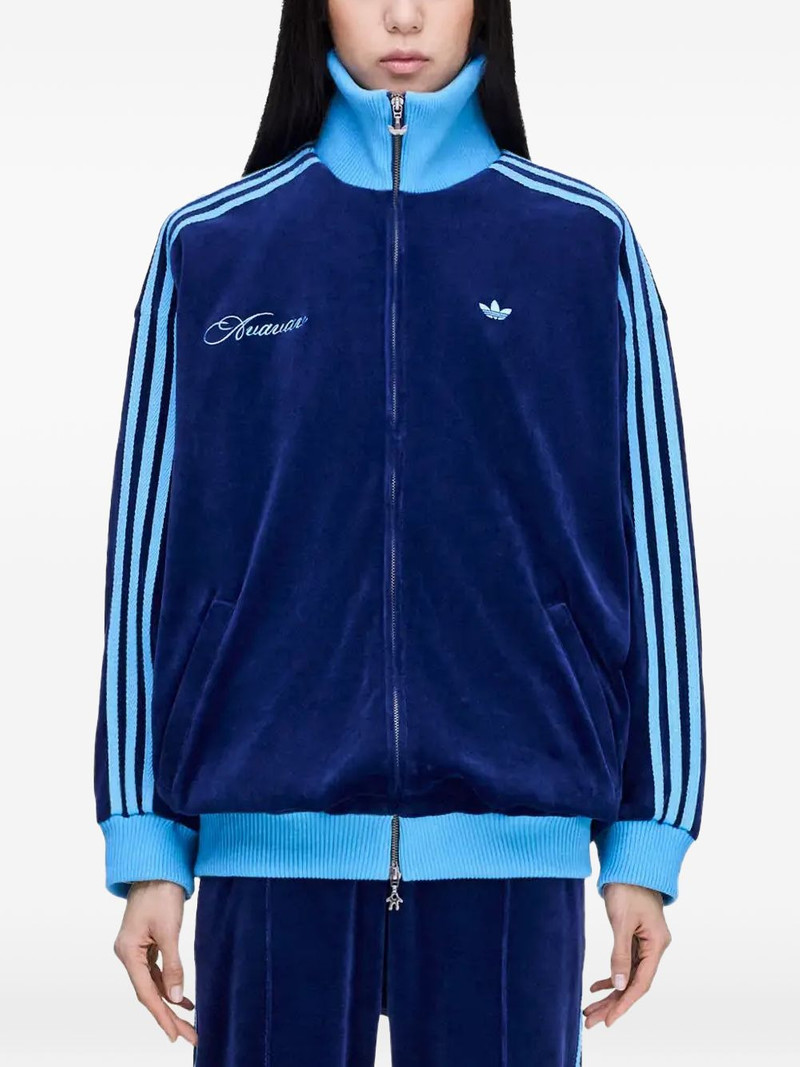 adidas x Avavav velvet stripe sweater outlook