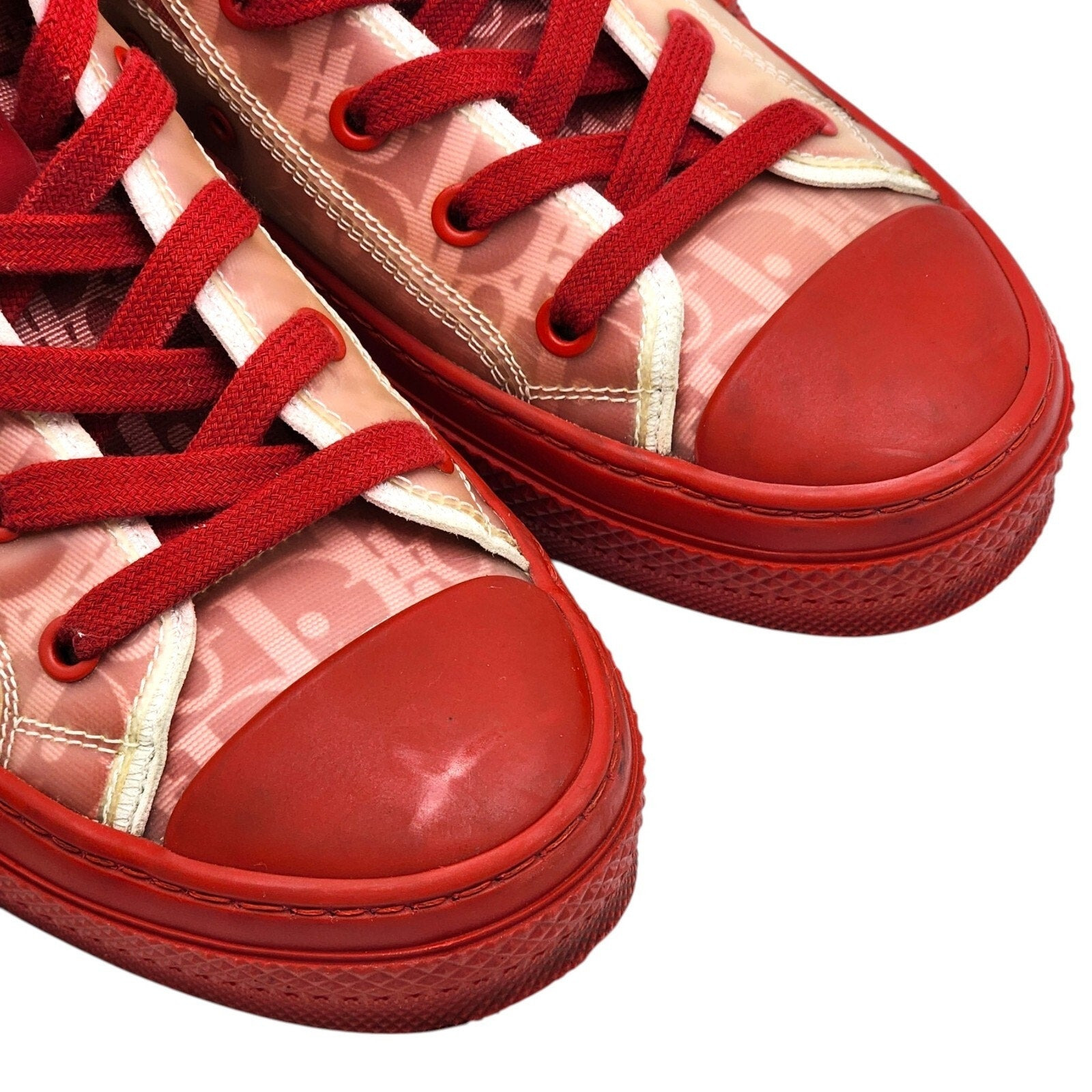 Christian Dior B23 High-Top Oblique Sneakers Bordeaux/Rouge EU 39 US 8.5 - used - 9