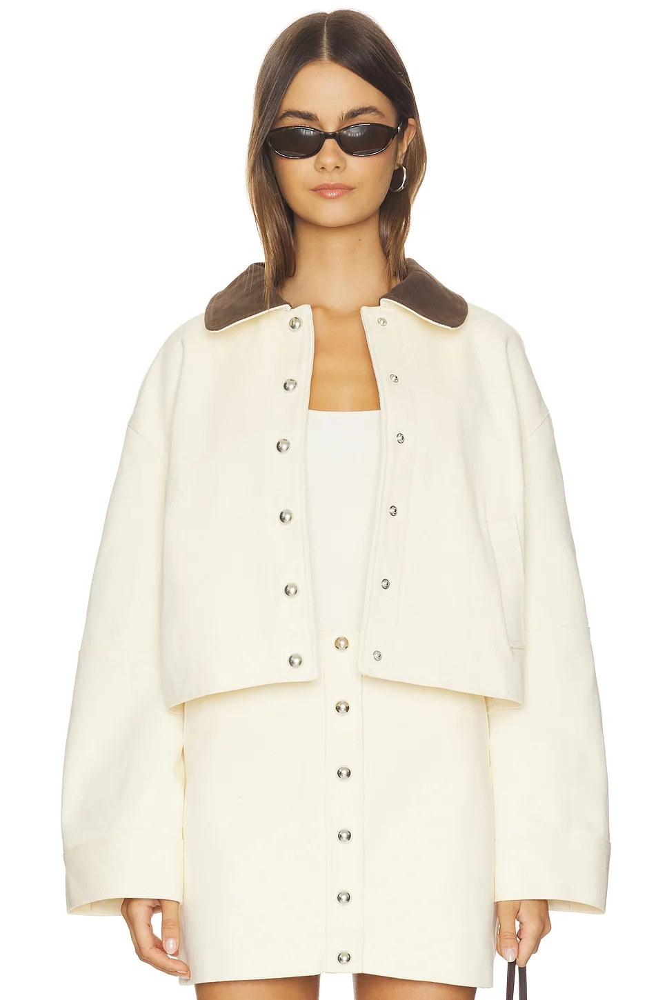 Ella Canvas Cropped Jacket - 1