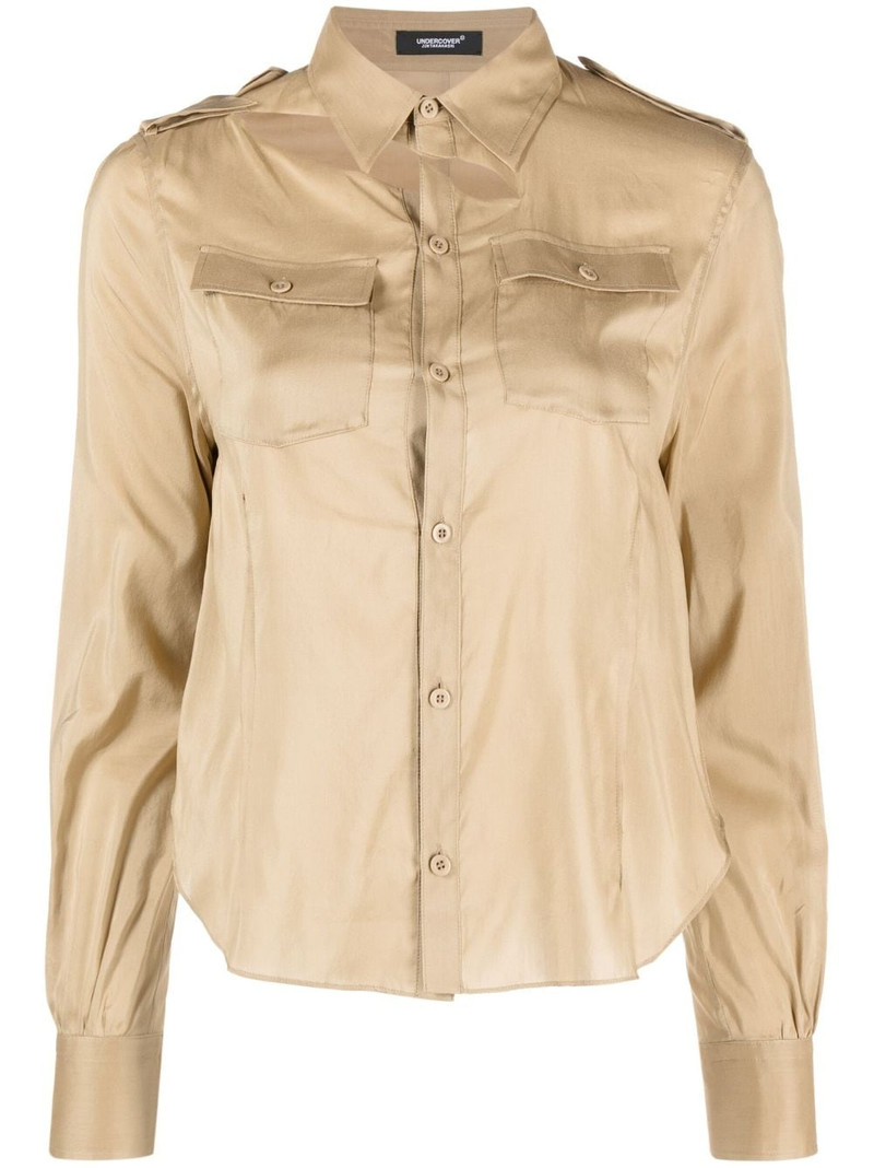 open-back cotton-silk blend shirt 1