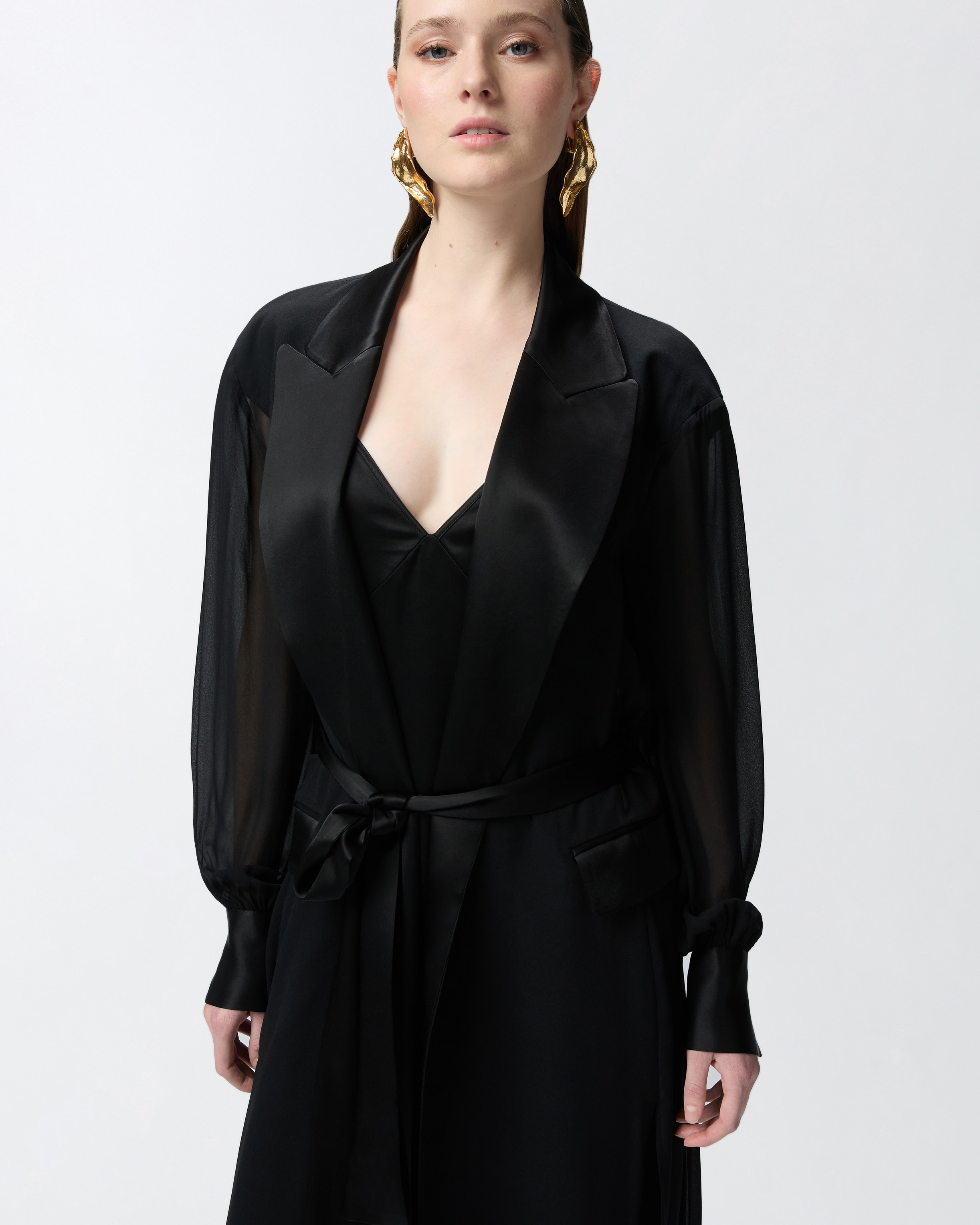 ELEGANT LONG COAT DRESS - 5