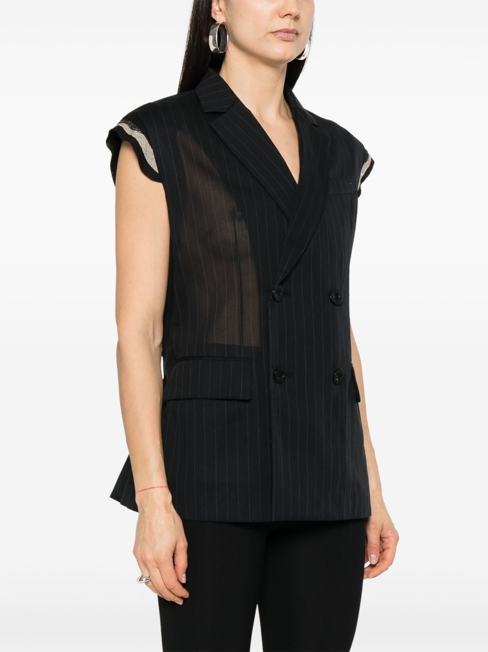 pinstriped waistcoat - 3