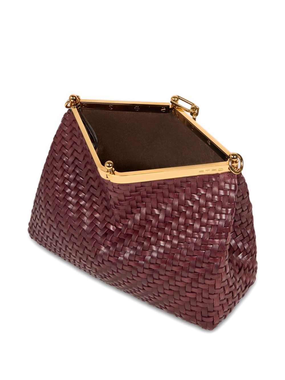 Vela woven leather shoulder bag - 3