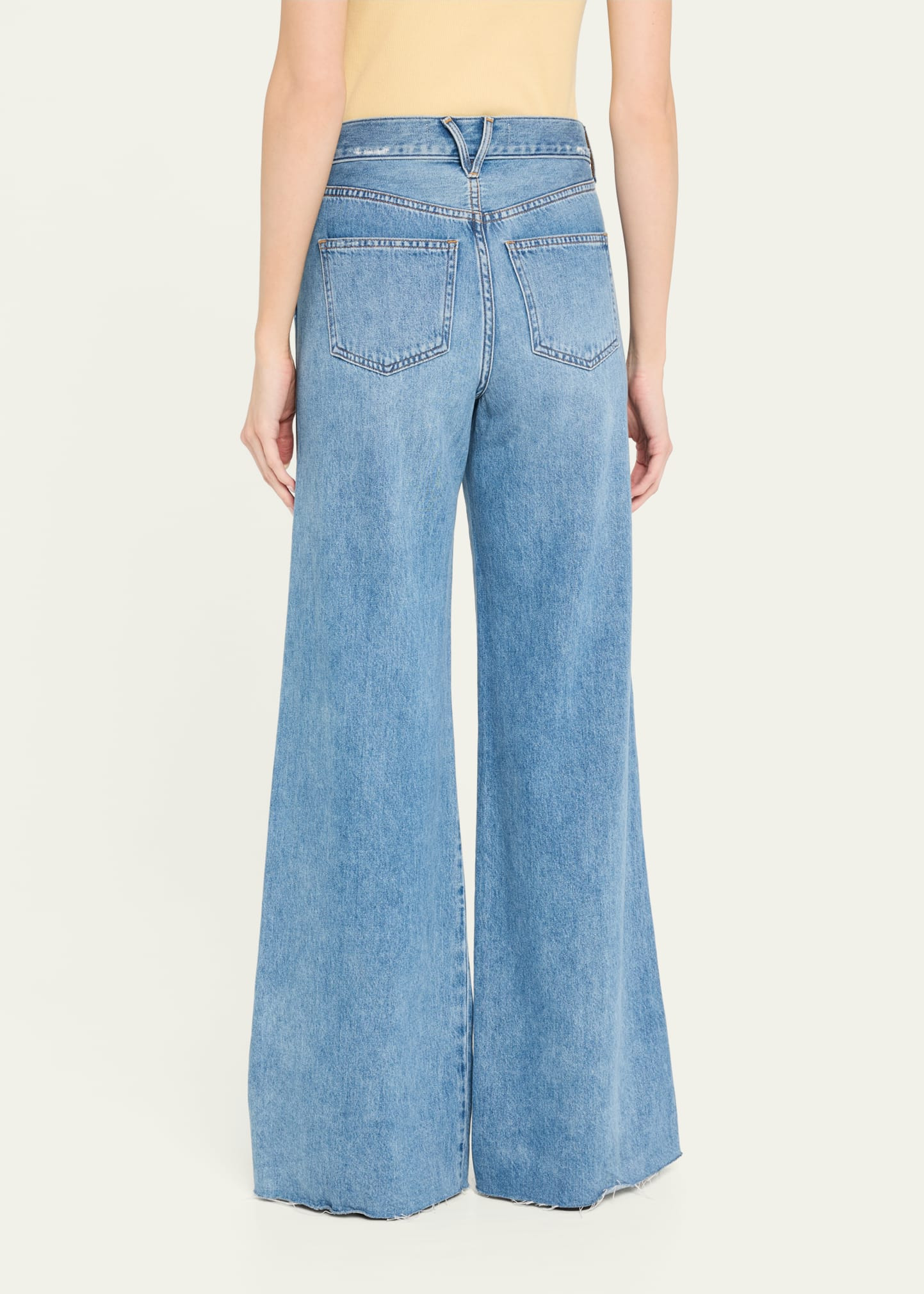 Kasey Mid-Rise Wide-Leg Jeans - 3