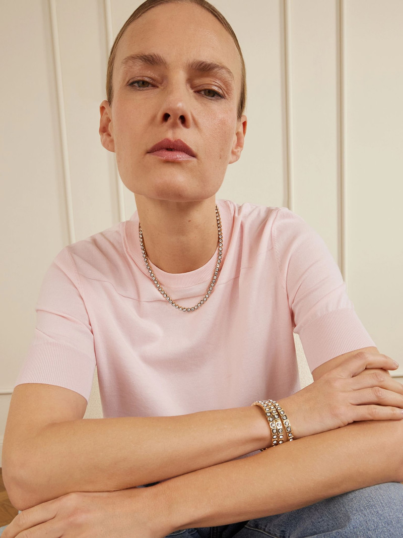 ROXANNE ASSOULIN The Royal set of three gold-tone, enamel and crystal bracelets Gold outlook