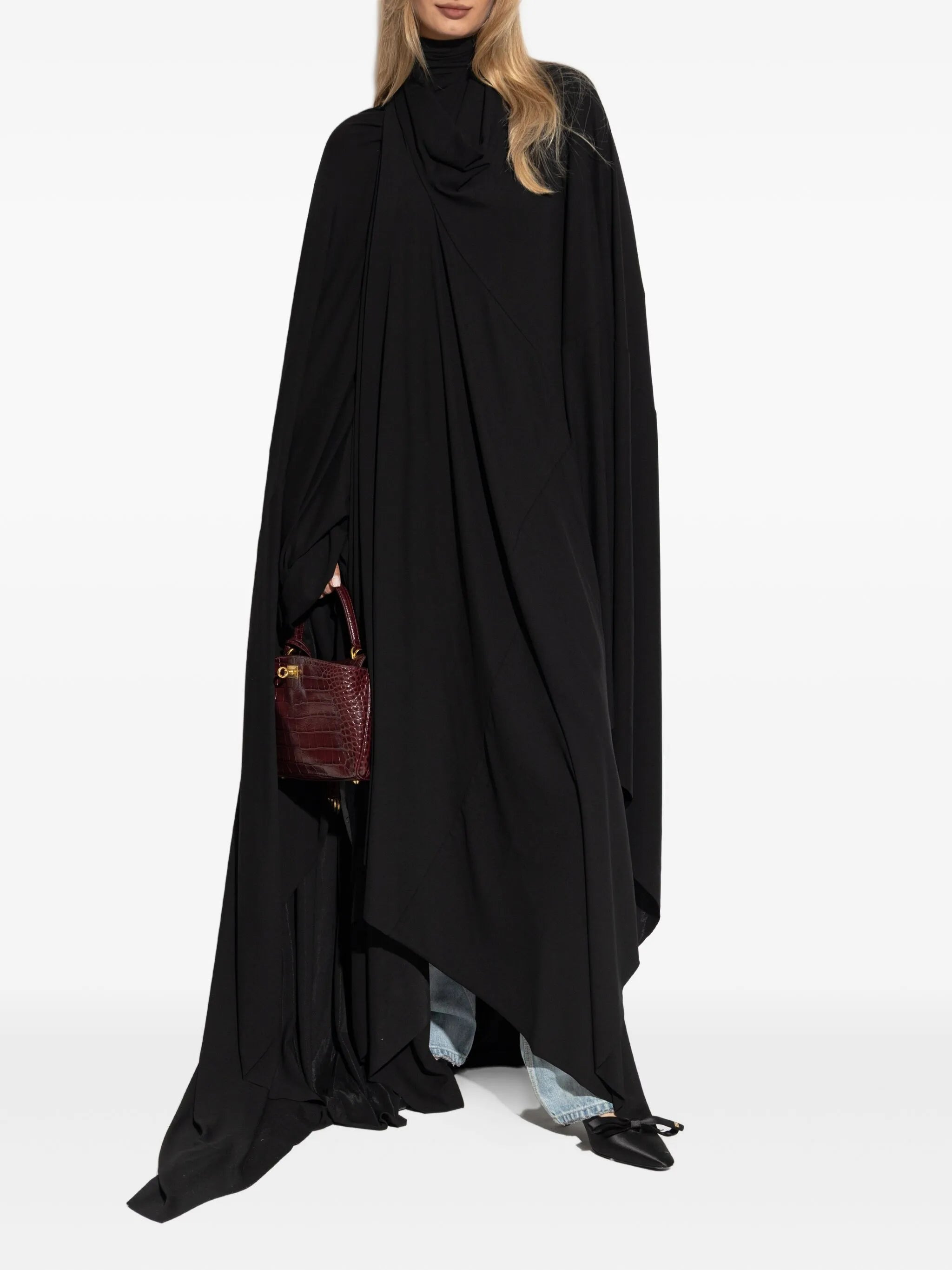 Balenciaga Black Stretch Viscose Dress - 3