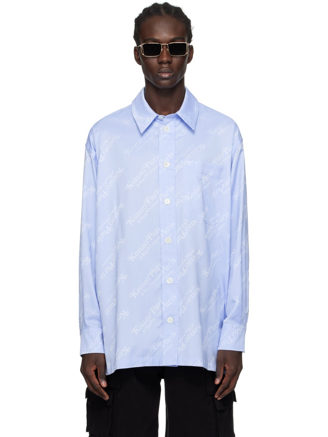 Blue Kenzo Paris VERDY Edition Shirt - 1