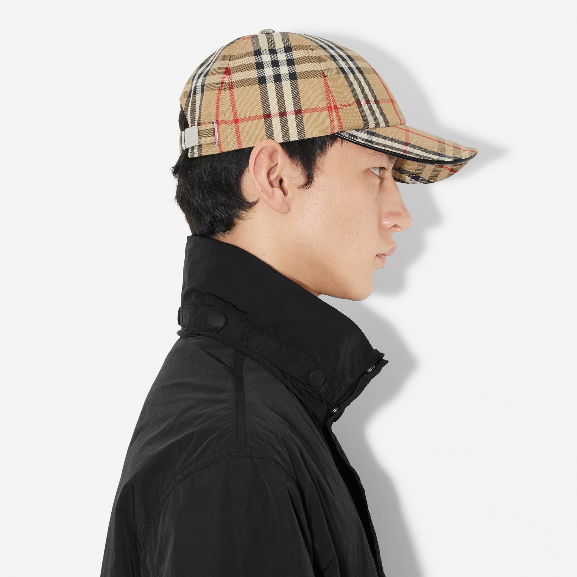Check Cotton Baseball Cap - 5