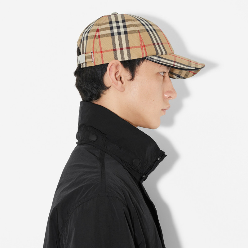 Check Cotton Baseball Cap 5