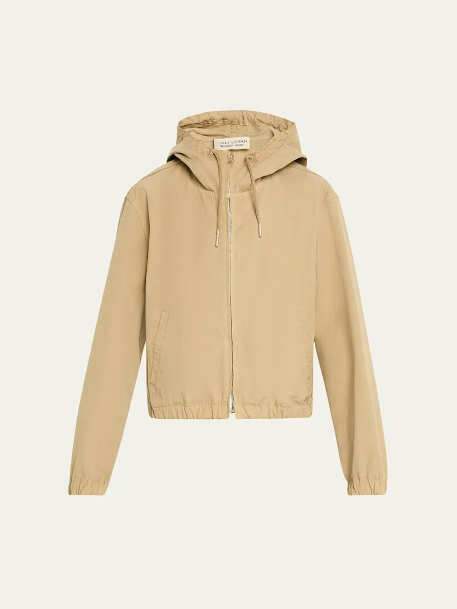Clyde Hooded Cotton Windbreaker - 1