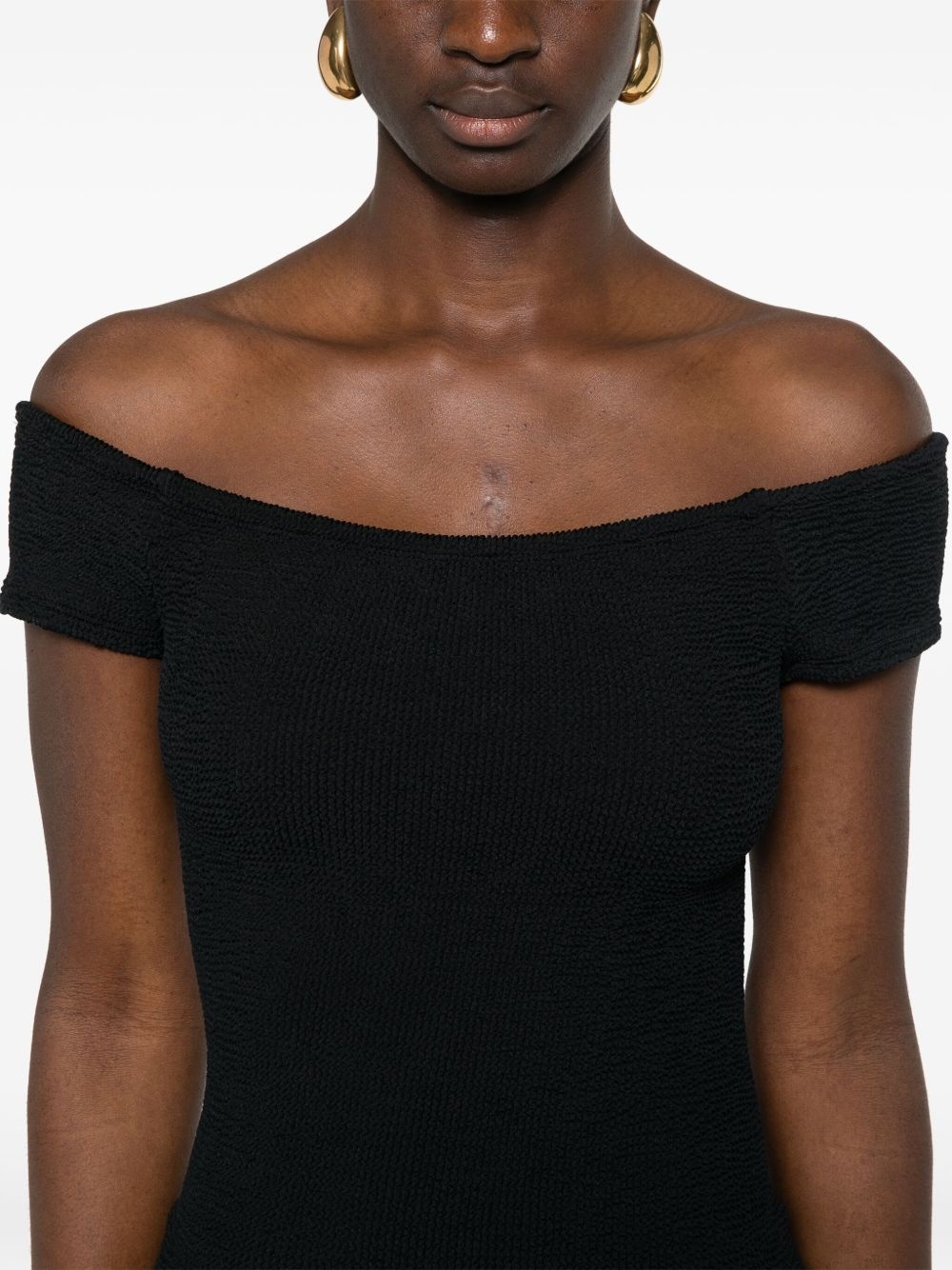 Grace crinkled-finish dress - 5