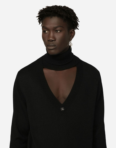 Dolce & Gabbana Turtle-neck pullover in virgin wool outlook