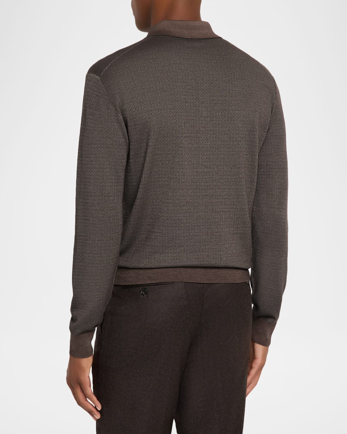 Men's Jacaranda Long-Sleeve Polo Shirt - 3