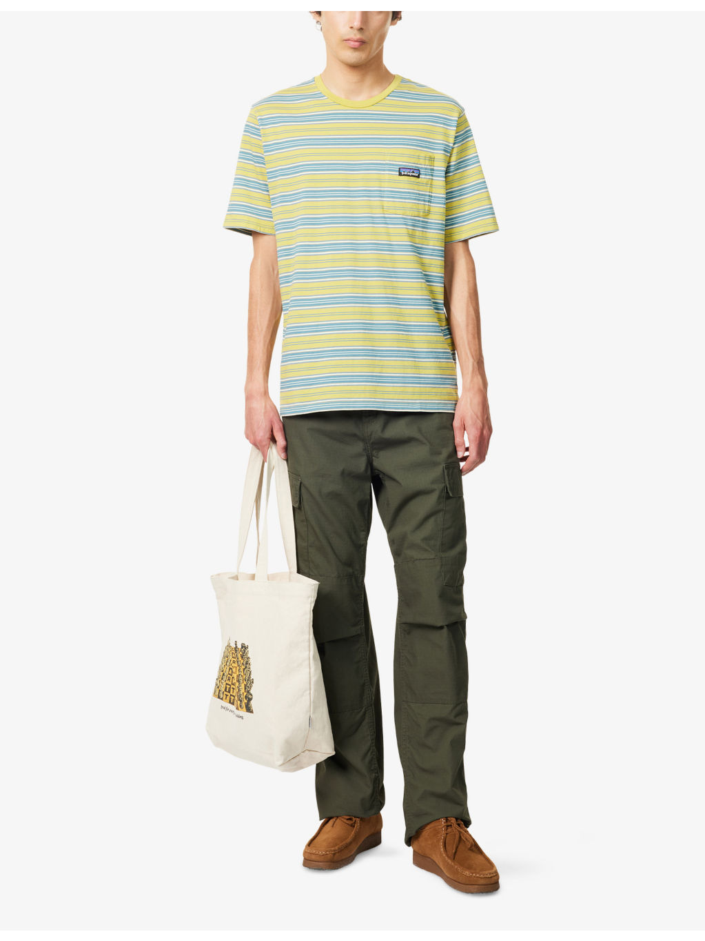 Daily Pocket Striped Cotton-Jersey T-Shirt - 2