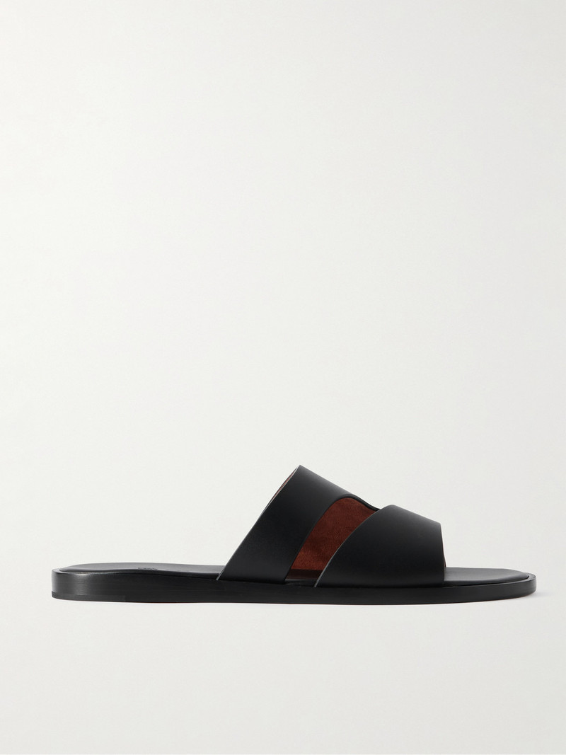 Pilat Plain Walk Cutout Leather Sandals 1