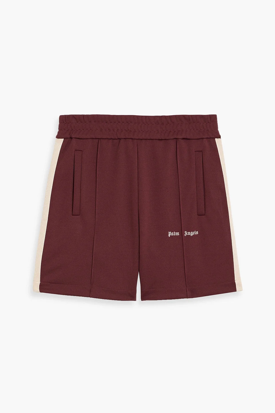 Striped jersey drawstring shorts - 1