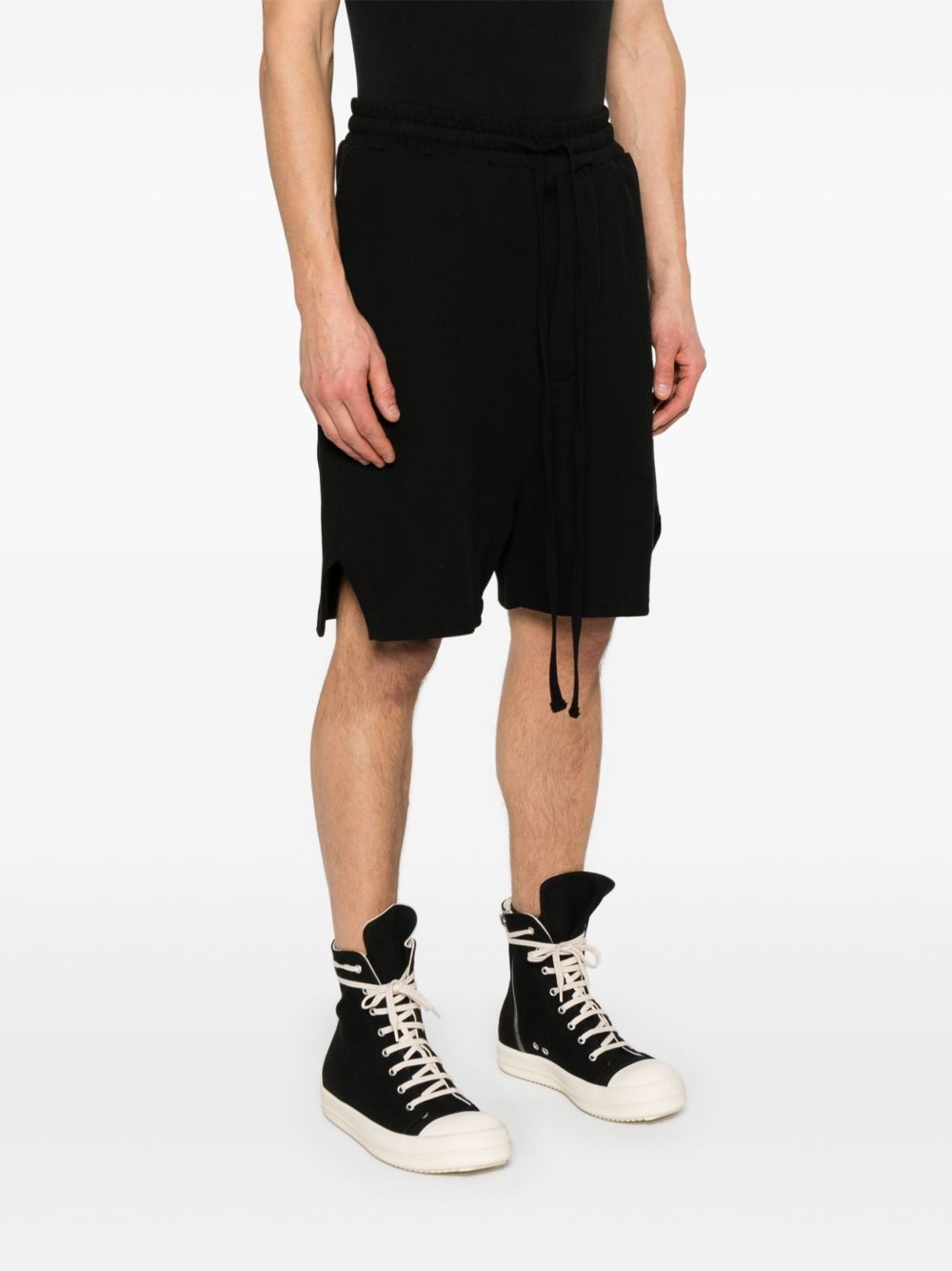 waffle-effect track shorts - 3