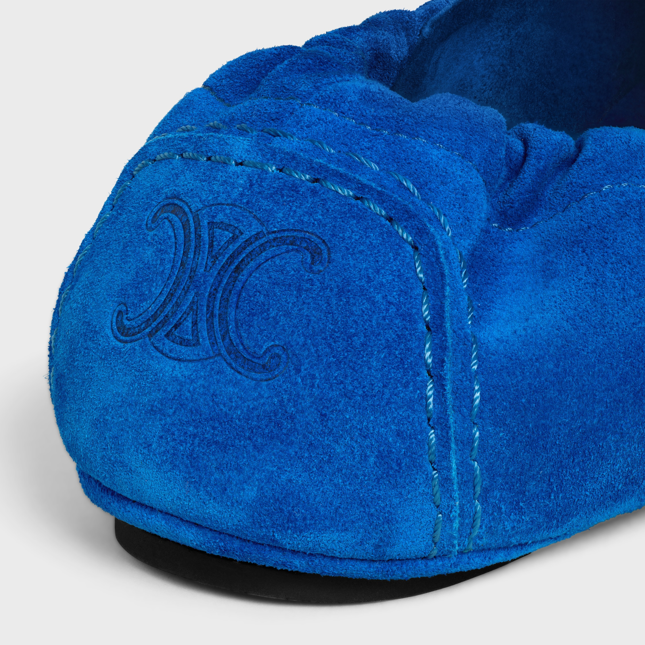 CELINE ADAM LOAFER WITH TRIOMPHE IN SUEDE CALFSKIN - 5