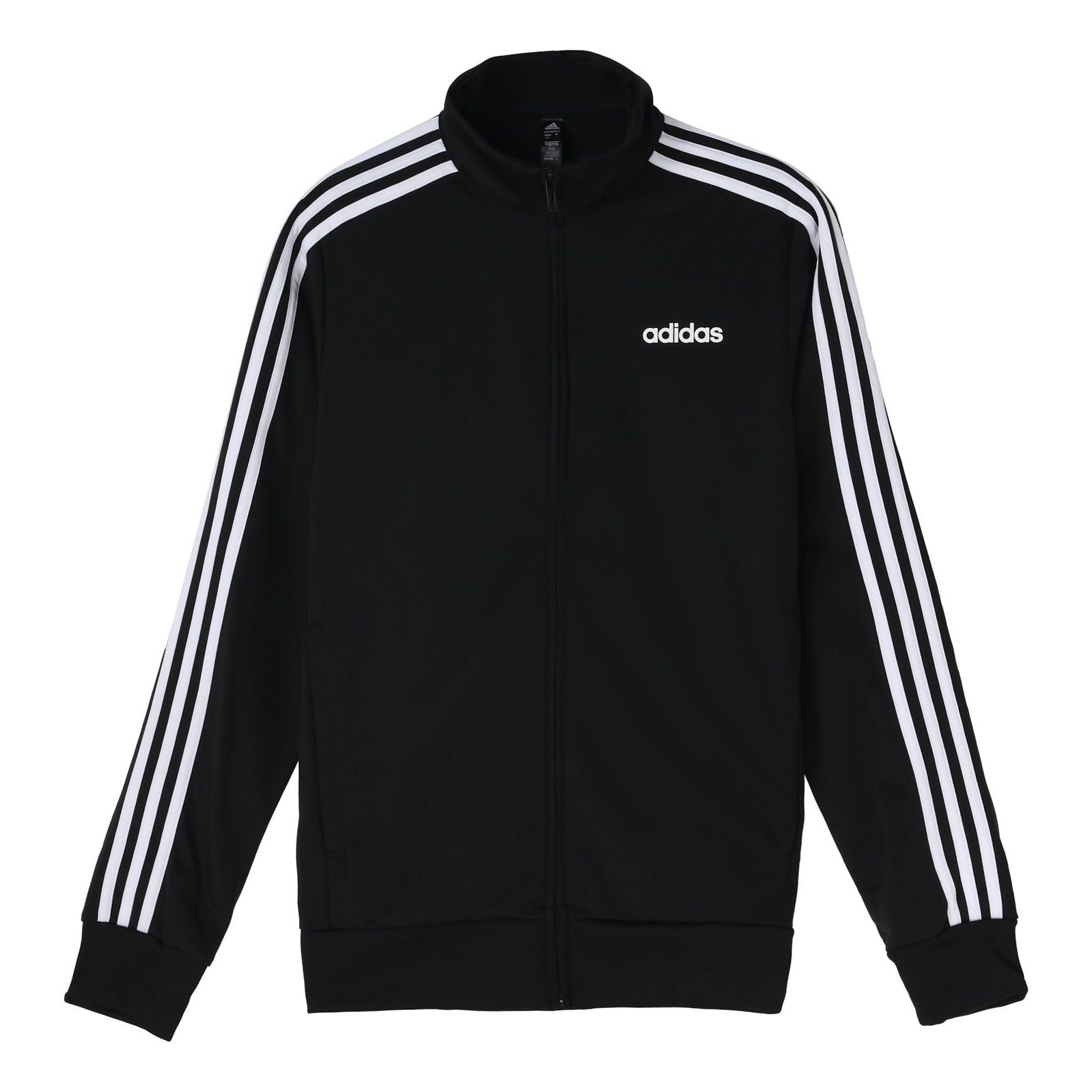 adidas Stand Collar Casual Sports Running Jacket Black FM5770 - 1