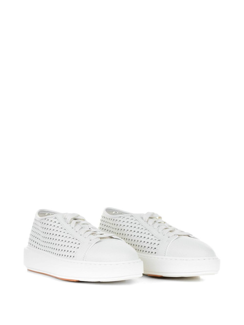 perforated leather sneakers 1