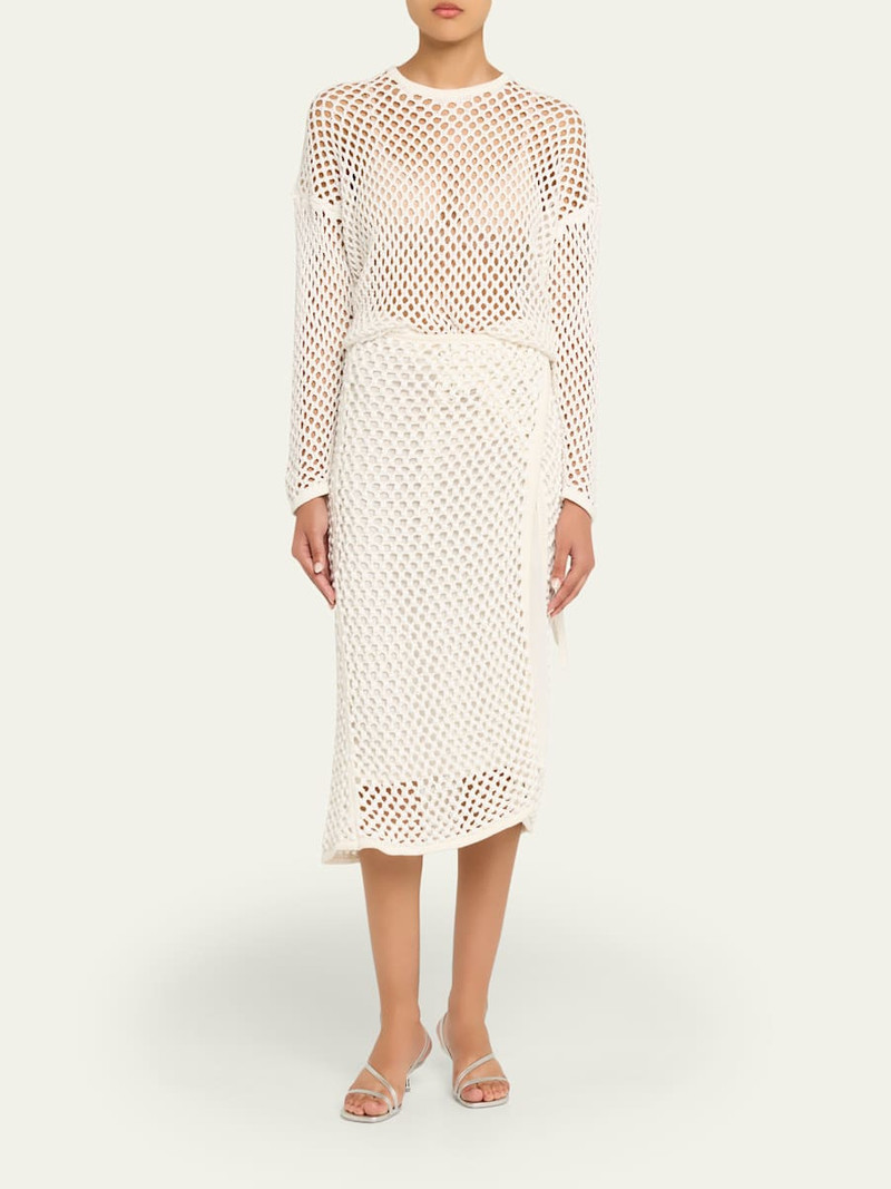 diotima Leeward Crystal Crochet Knit Top outlook