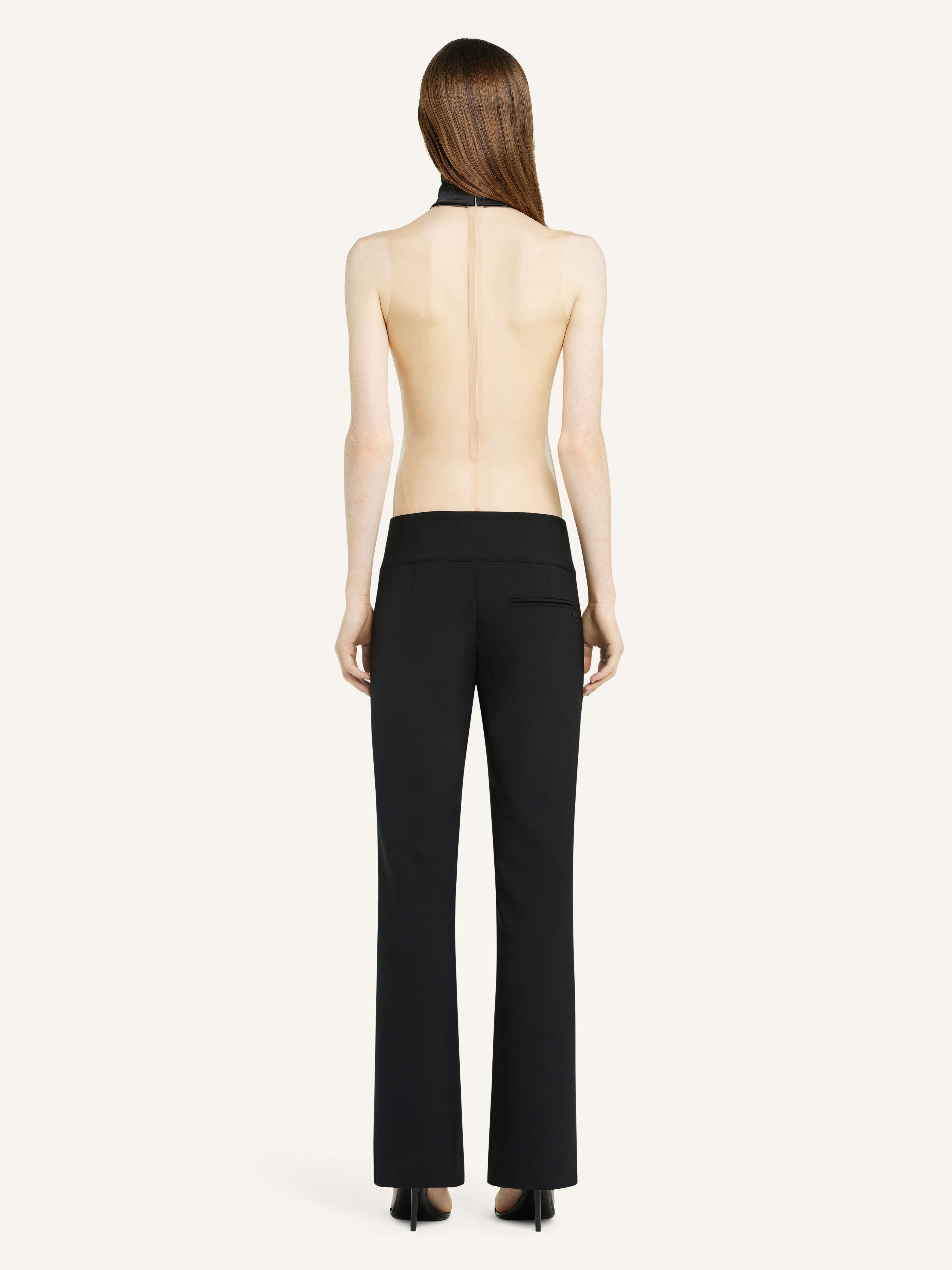 BELTED  BOOTCUT PANTS - 4