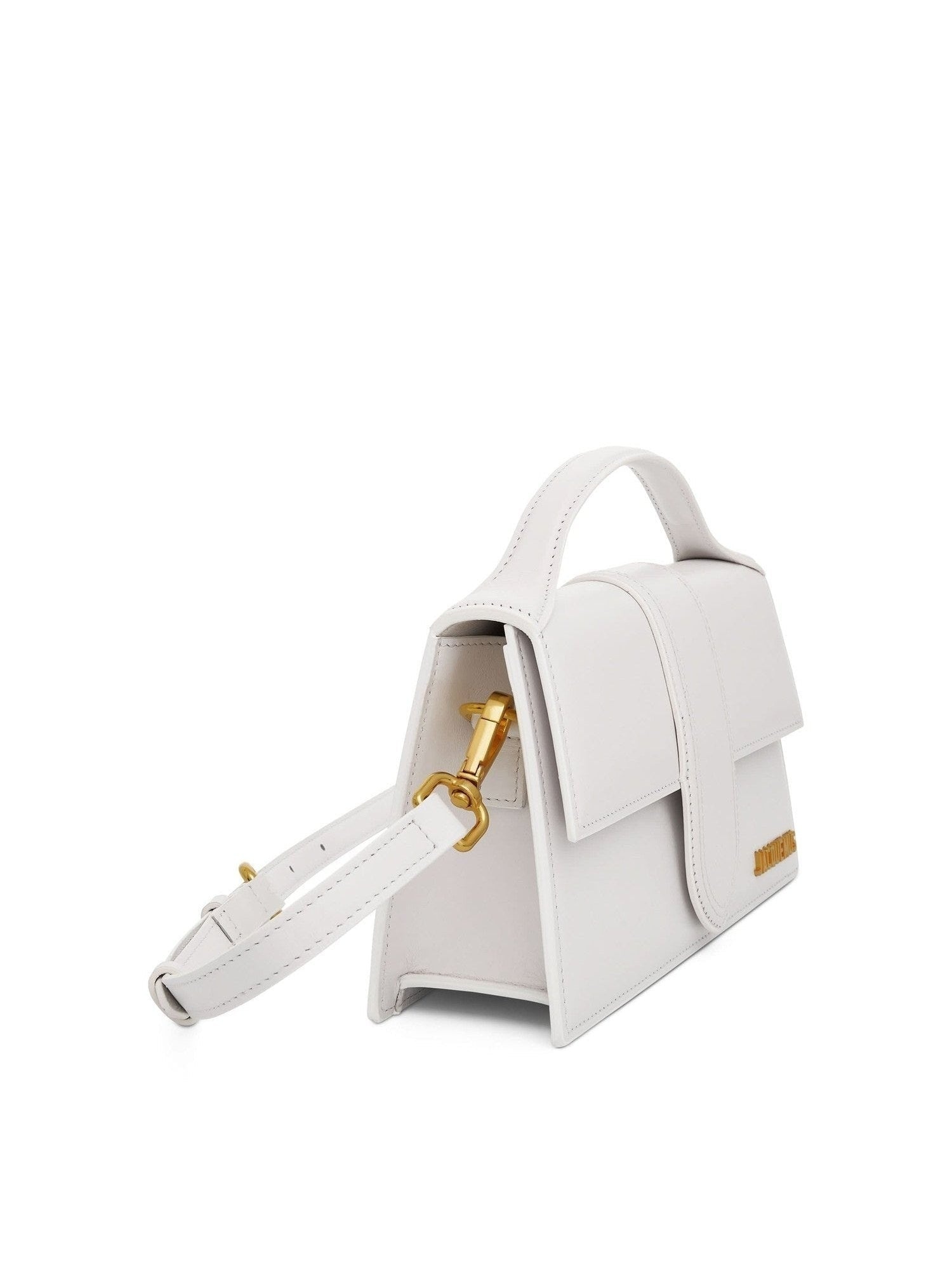 Le Grand Bambino Leather Bag in White - 2