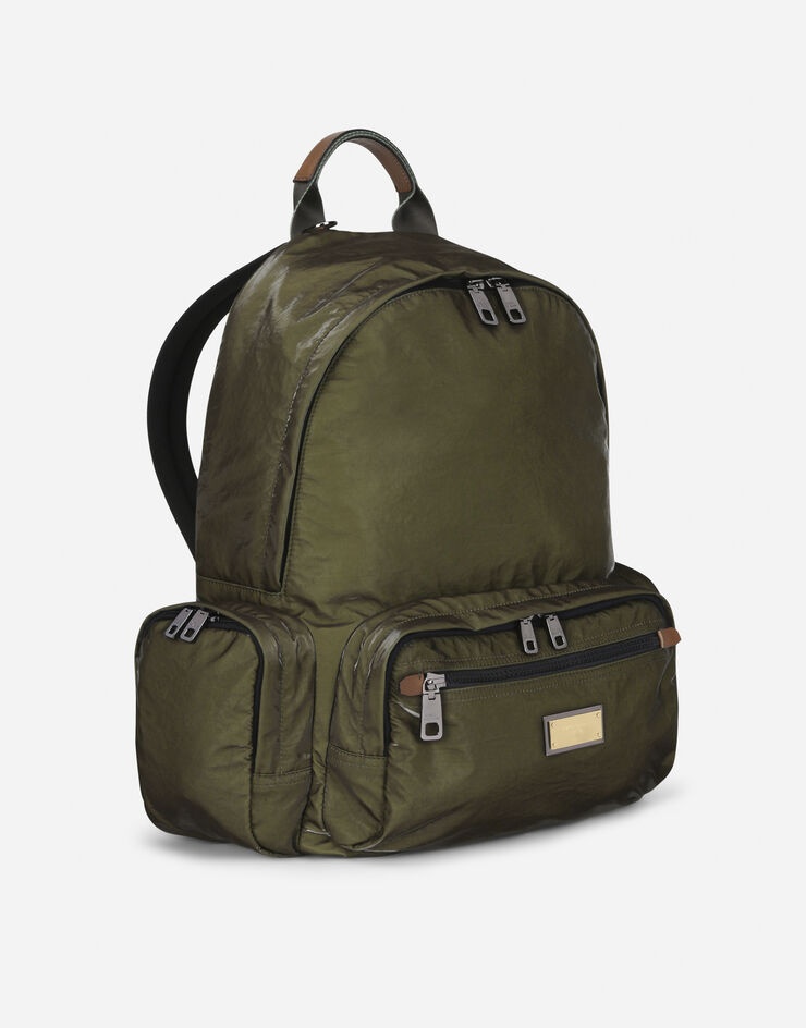 Nero Sicilia dna nylon backpack with branded tag - 3