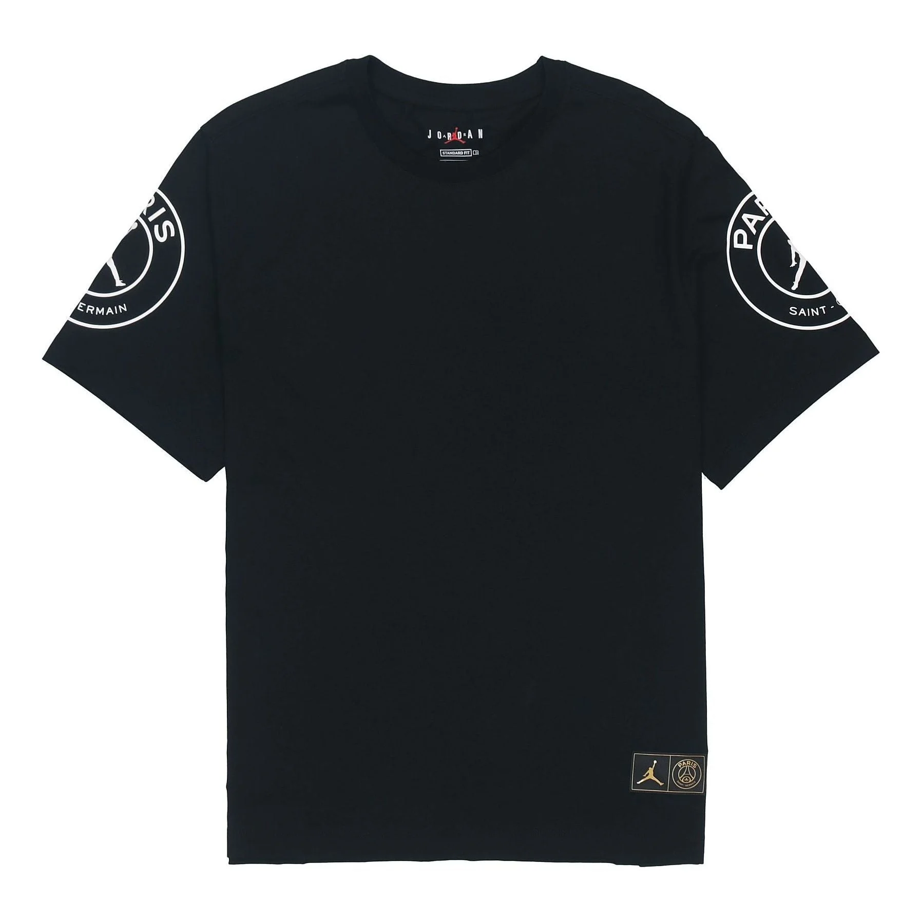 Air Jordan Paris Saint-Germain Printing Logo Short Sleeve Black CK9780-010 - 1