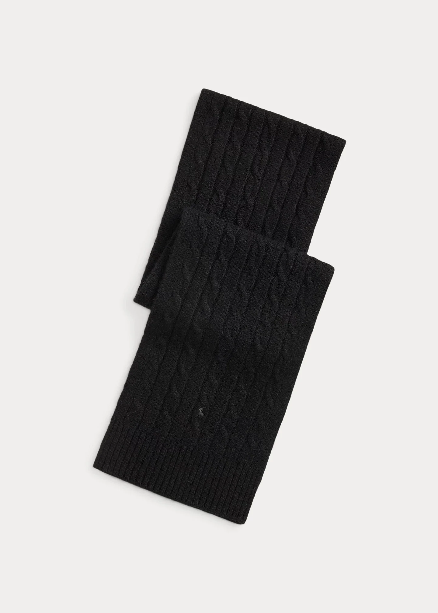 Cable-Knit Cashmere Scarf - 1