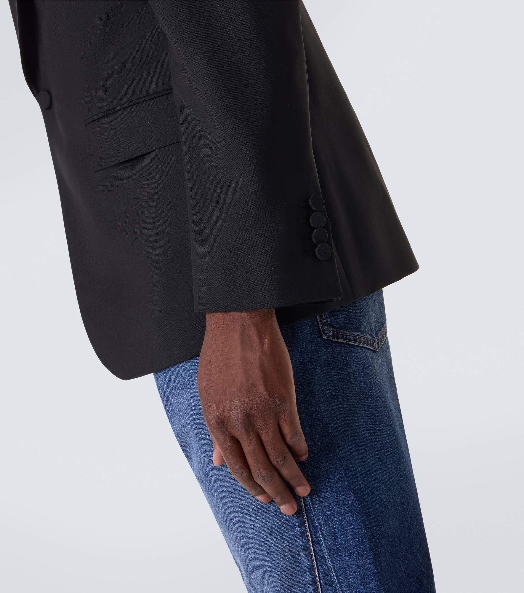 Wool and mohair blazer - 7