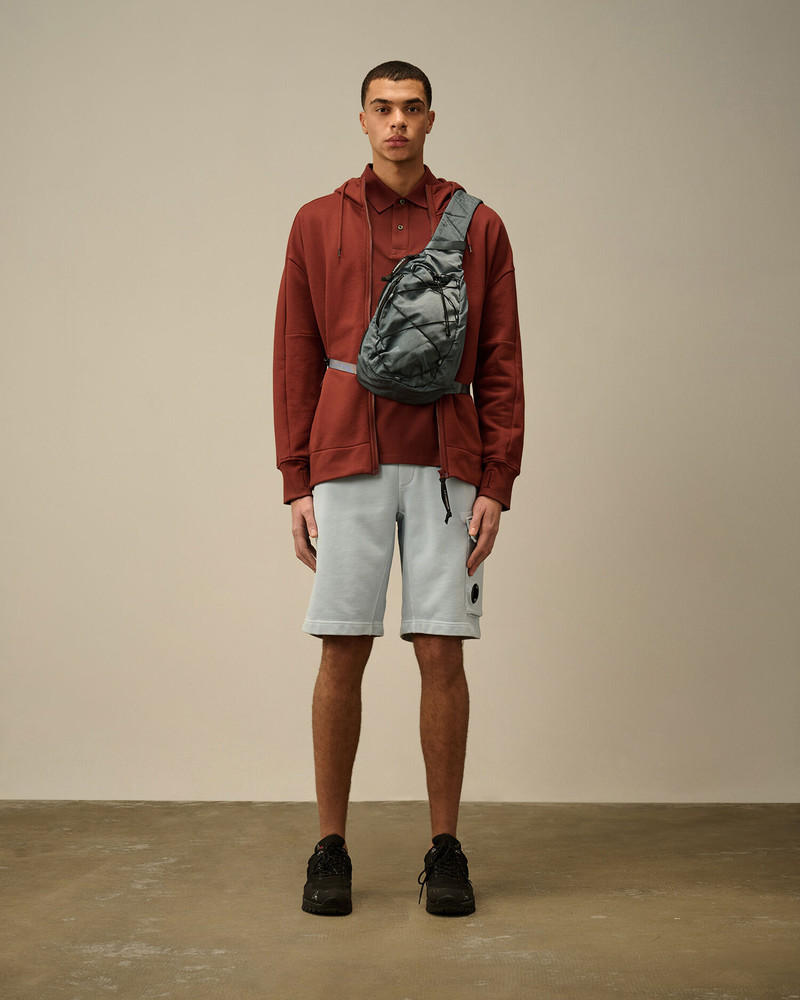 C.P. Company Cotton Diagonal Fleece Cargo Shorts outlook