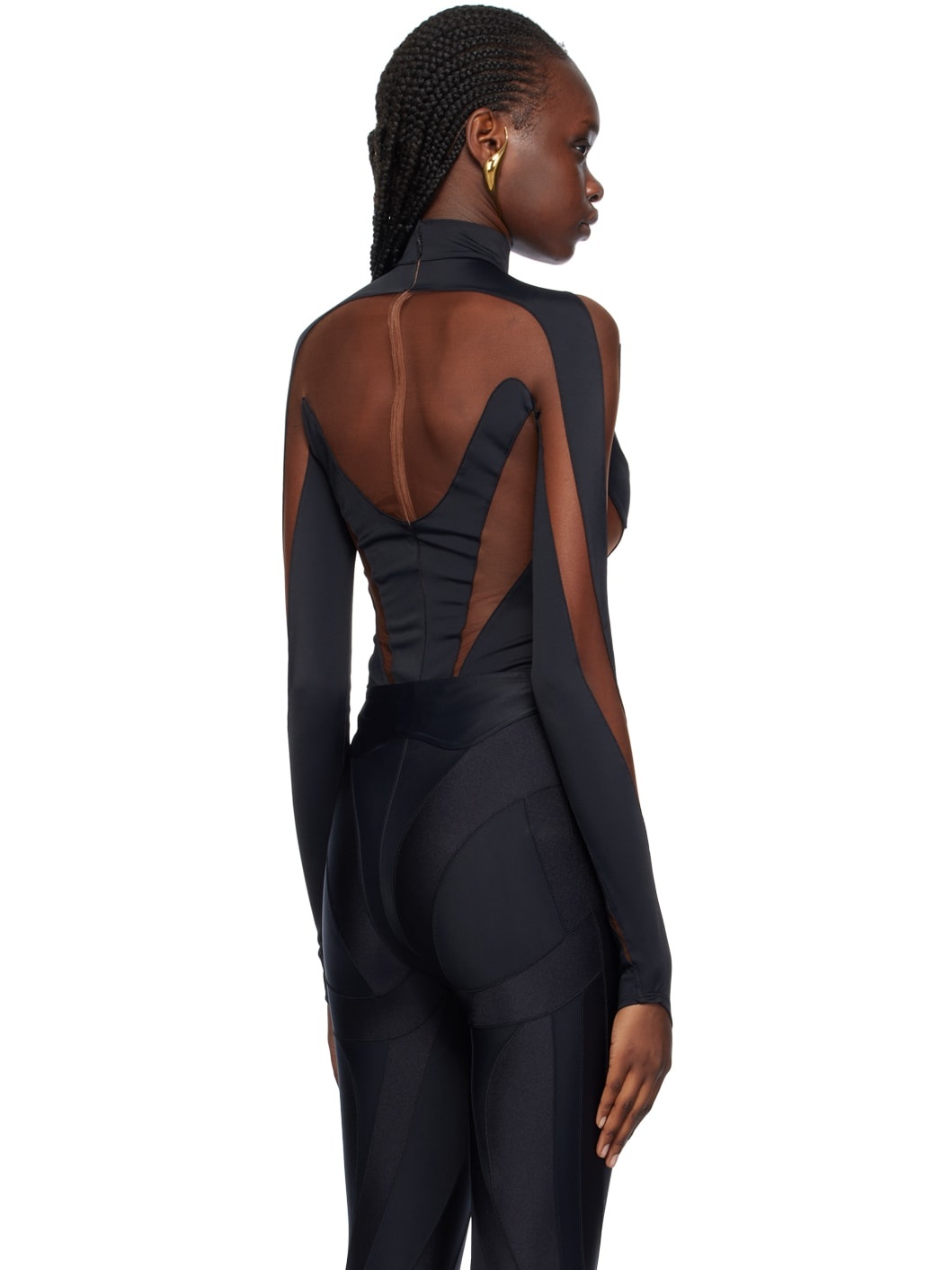 Black Illusion Bodysuit - 3