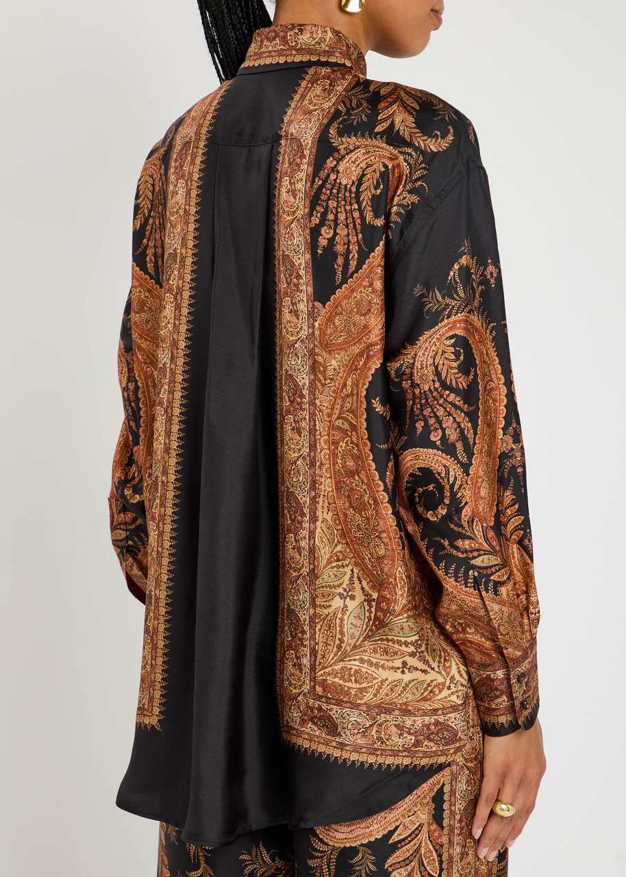Zimmermann Hypnotic Relaxed Printed Silk Shirt - 3