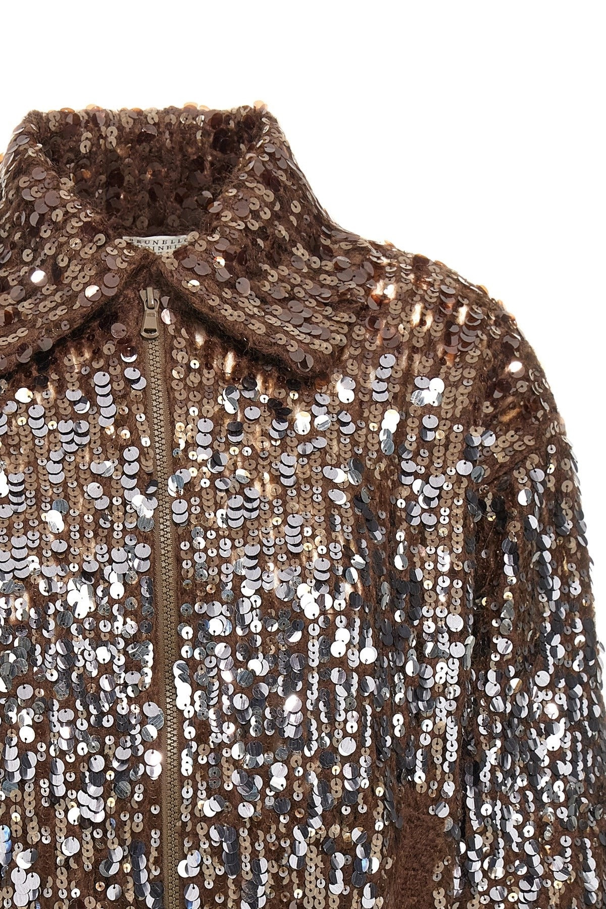 Brunello Cucinelli Women 'Dazzling Dégradé Embroidery' Cardigan - 3