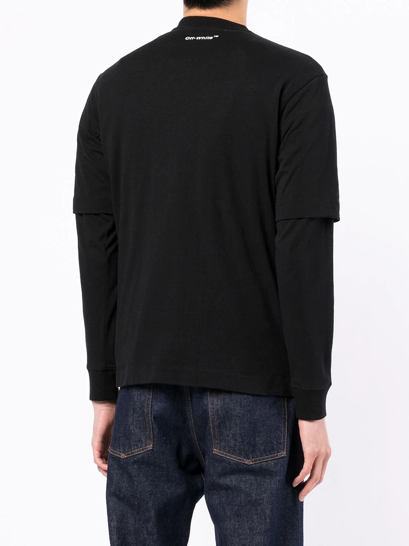 Monalisa print long-sleeve T-shirt 4