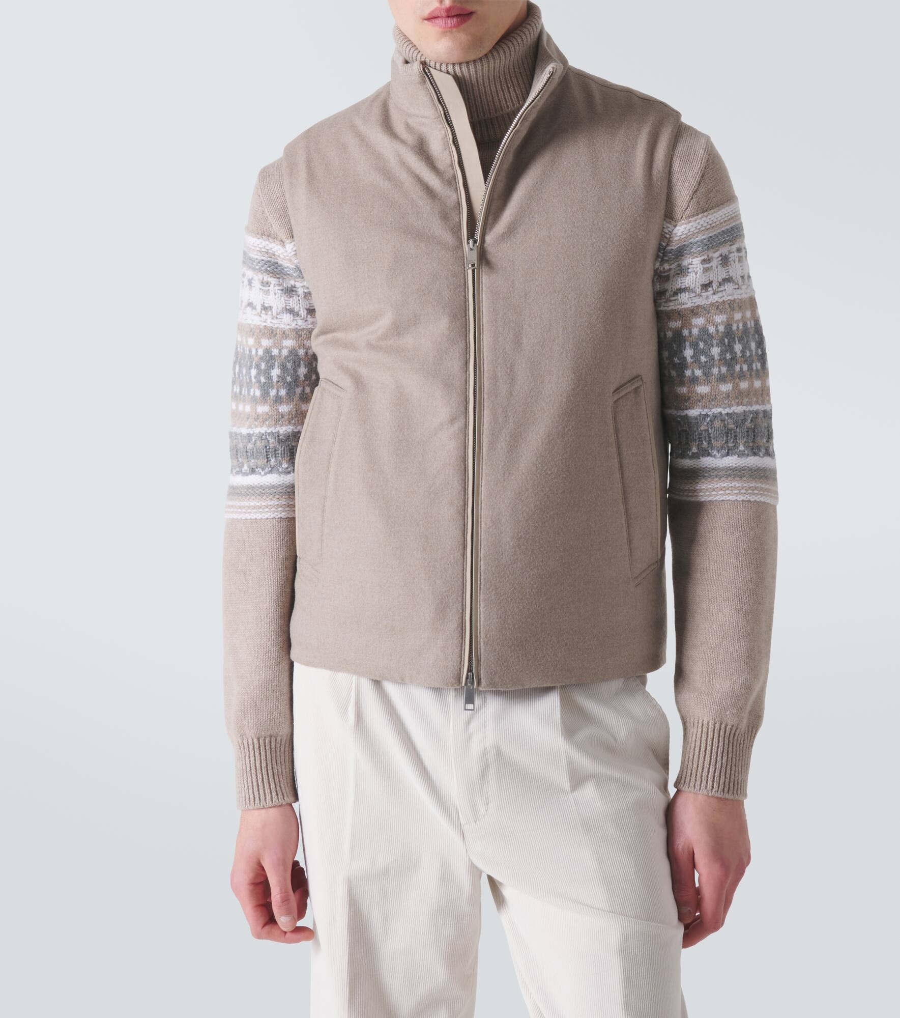 Cashmere down vest - 3