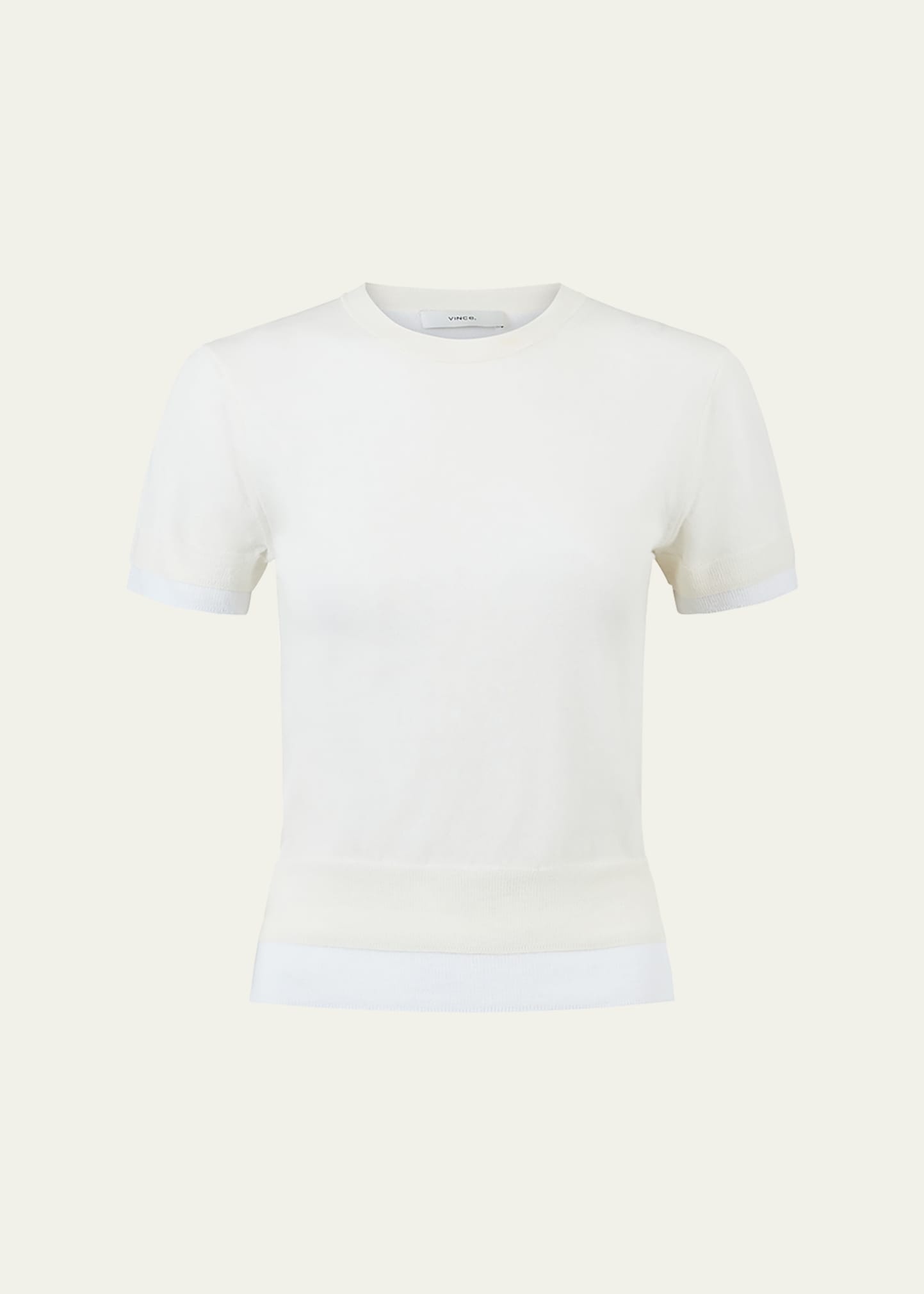 Double-Layer Short-Sleeve T-Shirt - 1