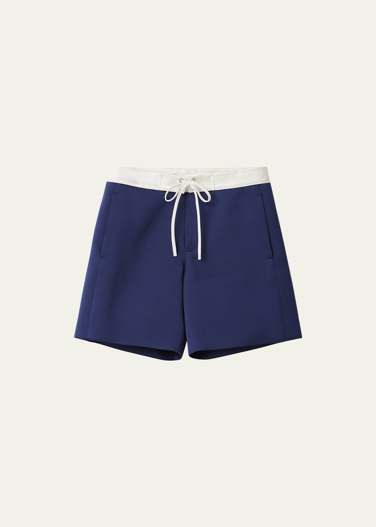 Colorblock Drawstring Low Rise Shorts - 1