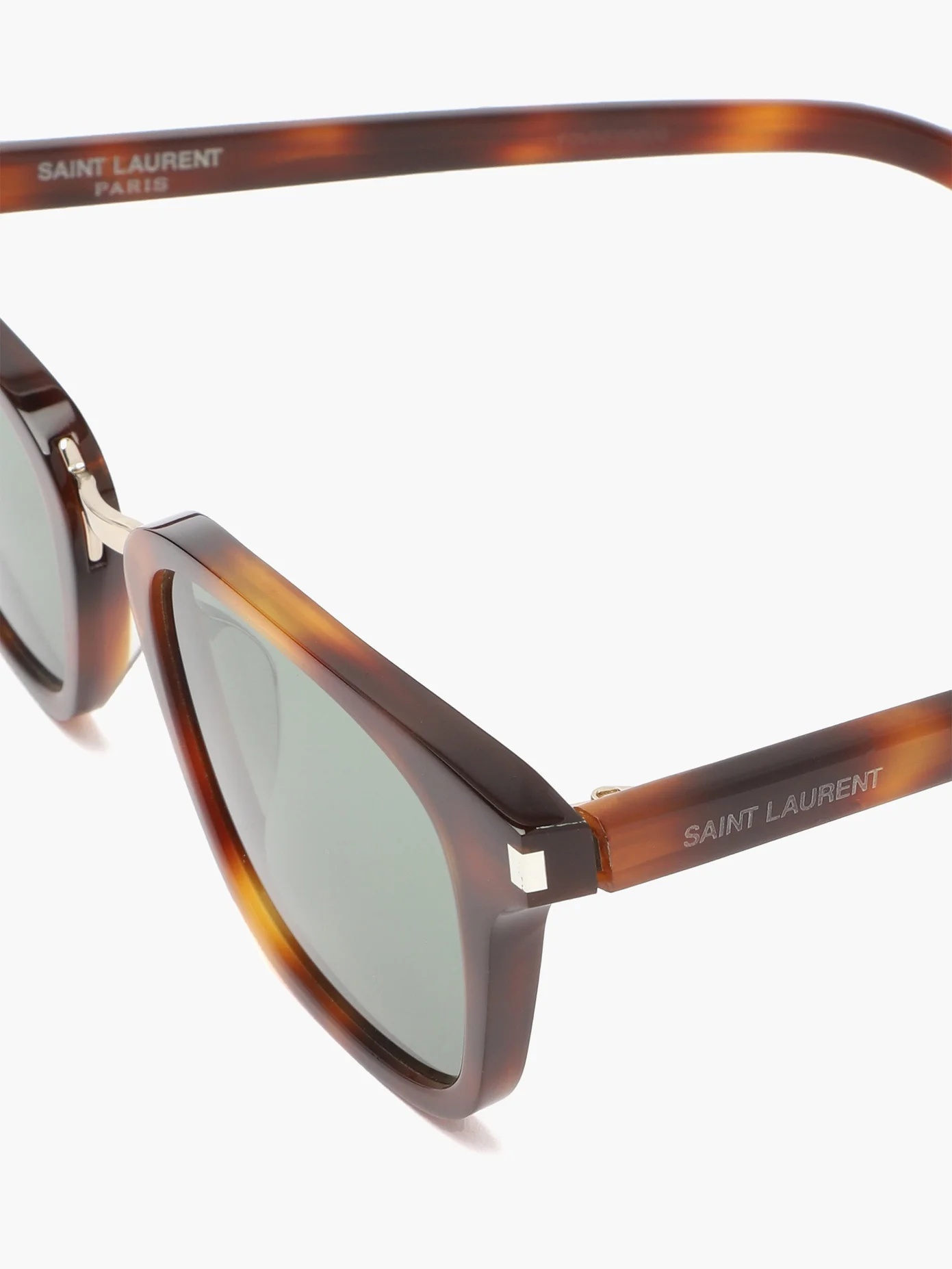 Metal-bridge square acetate sunglasses - 6