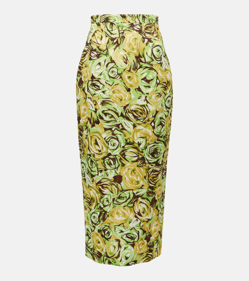 Lorelei floral twill 연필 스커트 - 1