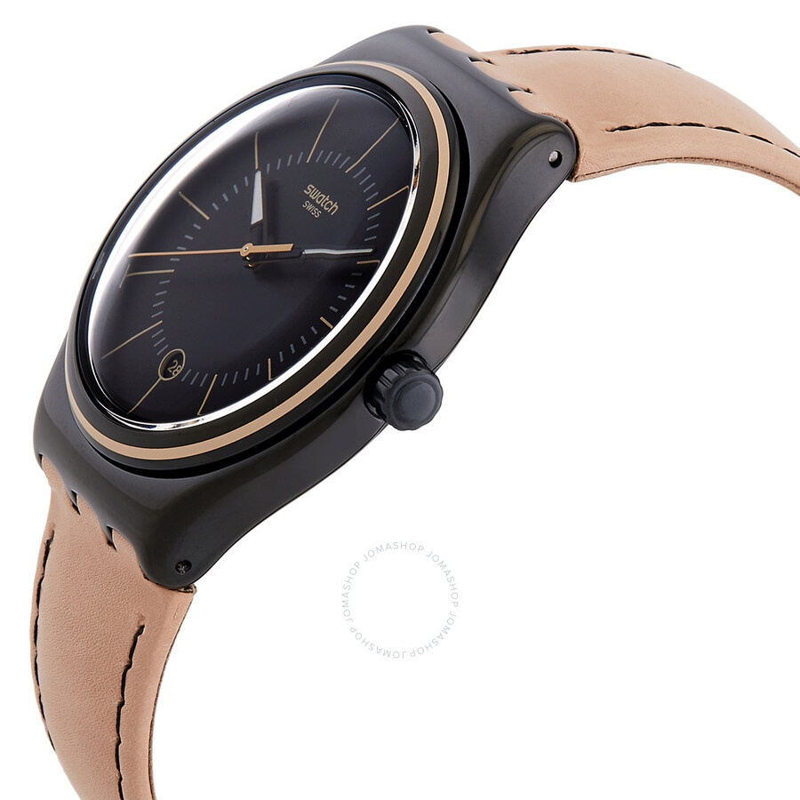 Swatch - Swatch Sand Storm III Quartz Black Dial Watch YWB400 - 2