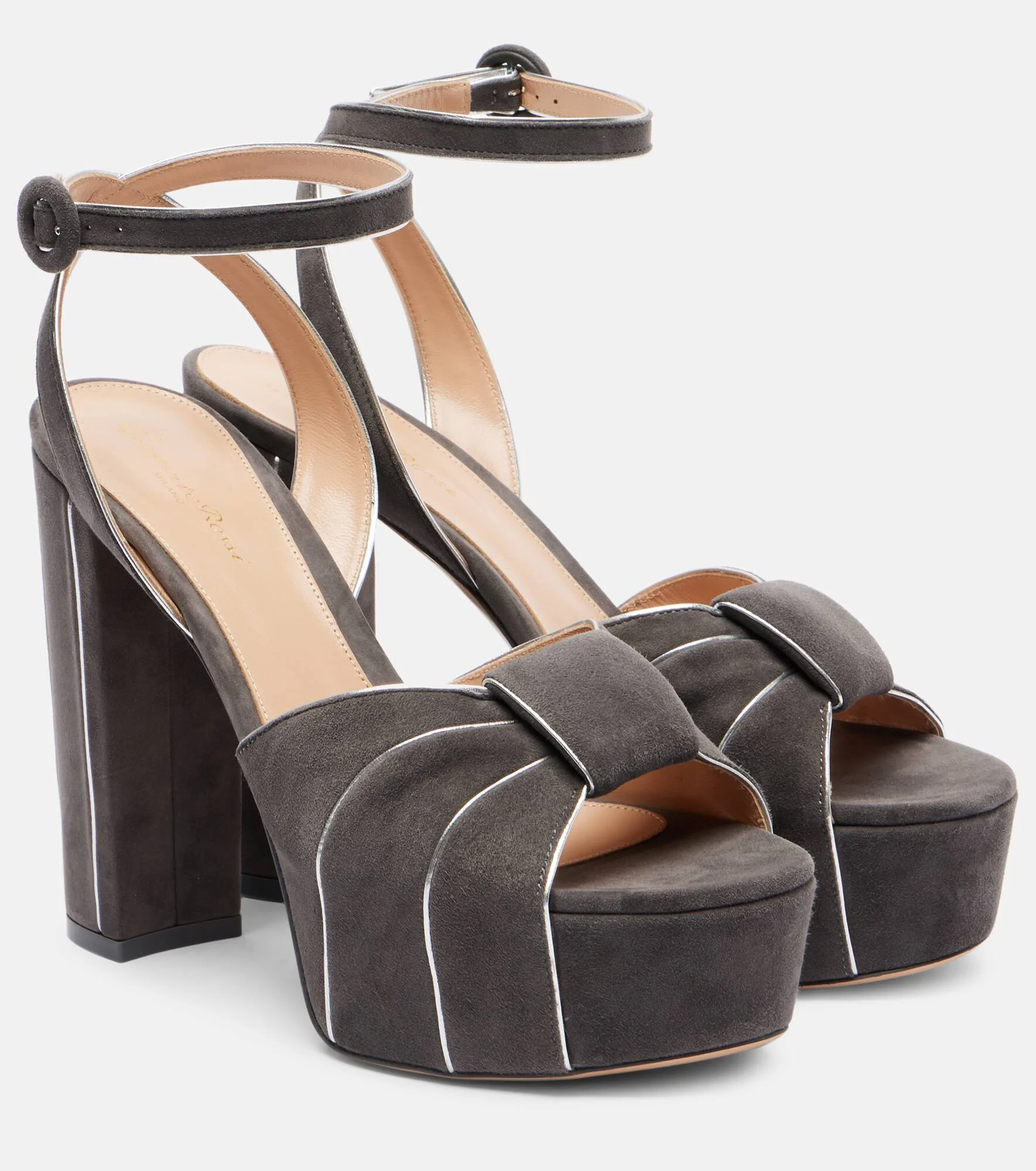 125 suede platform sandals - 1