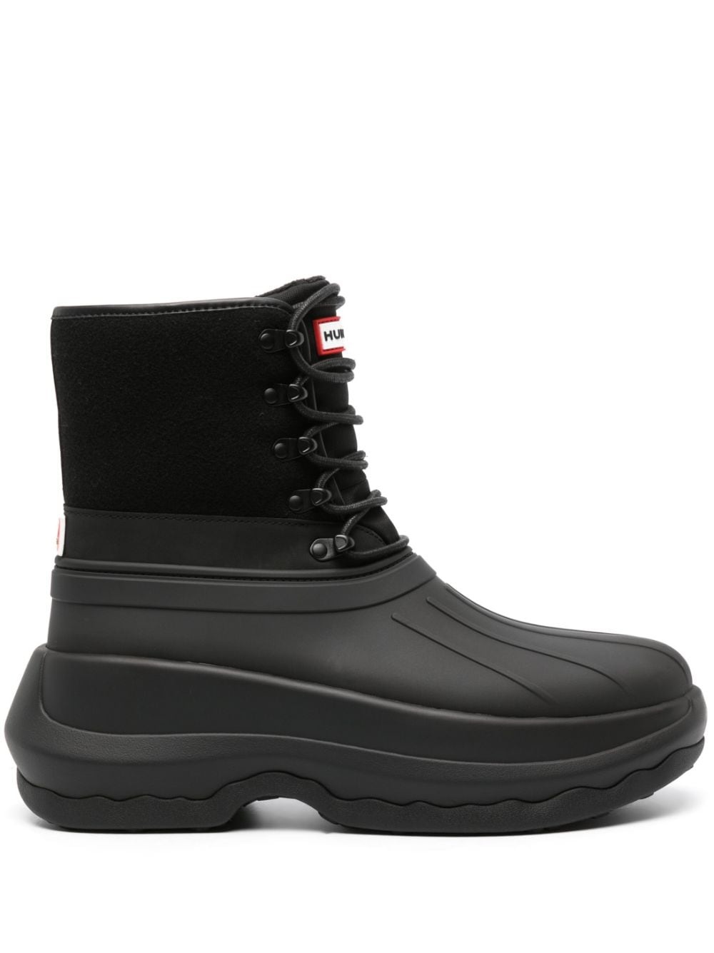 x Hunter logo-patch boots - 5