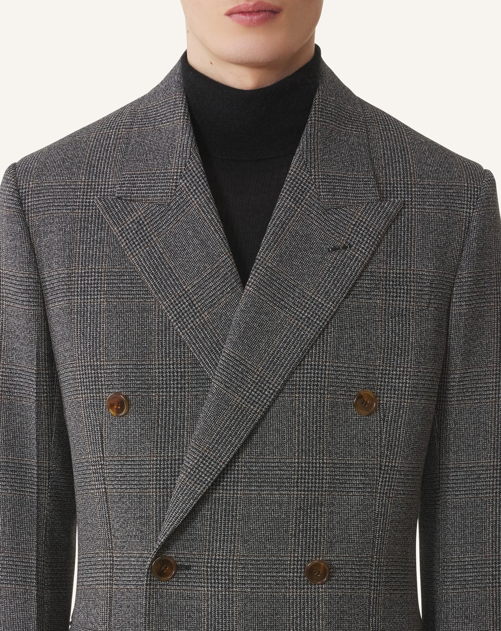 FITTED DOUBLE-BREASTED JACKET - 5